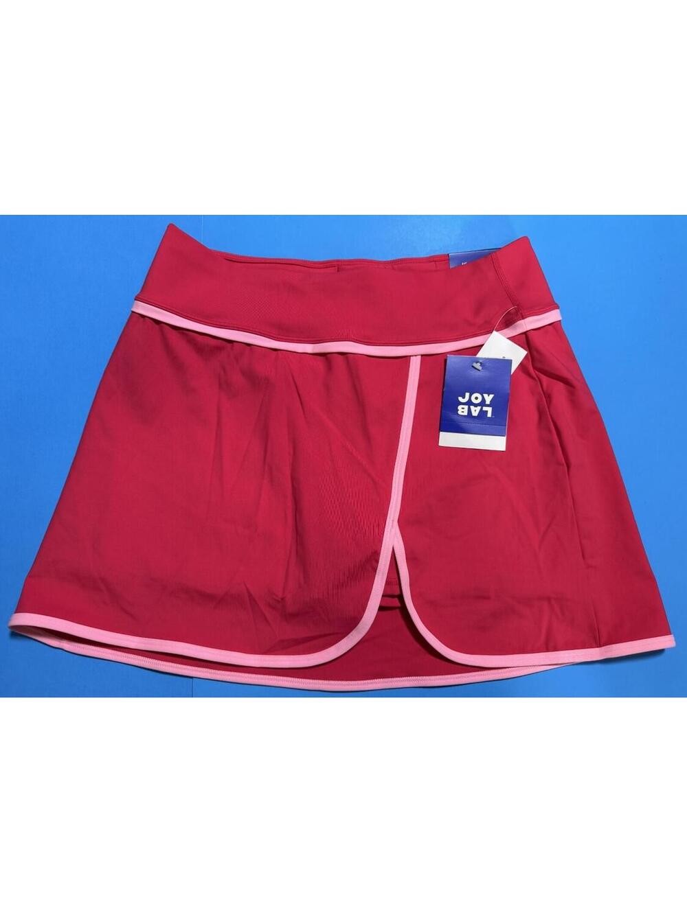 JoyLab Dark Pink High Rise Skort Tennis Golf Womens L NEW NWT